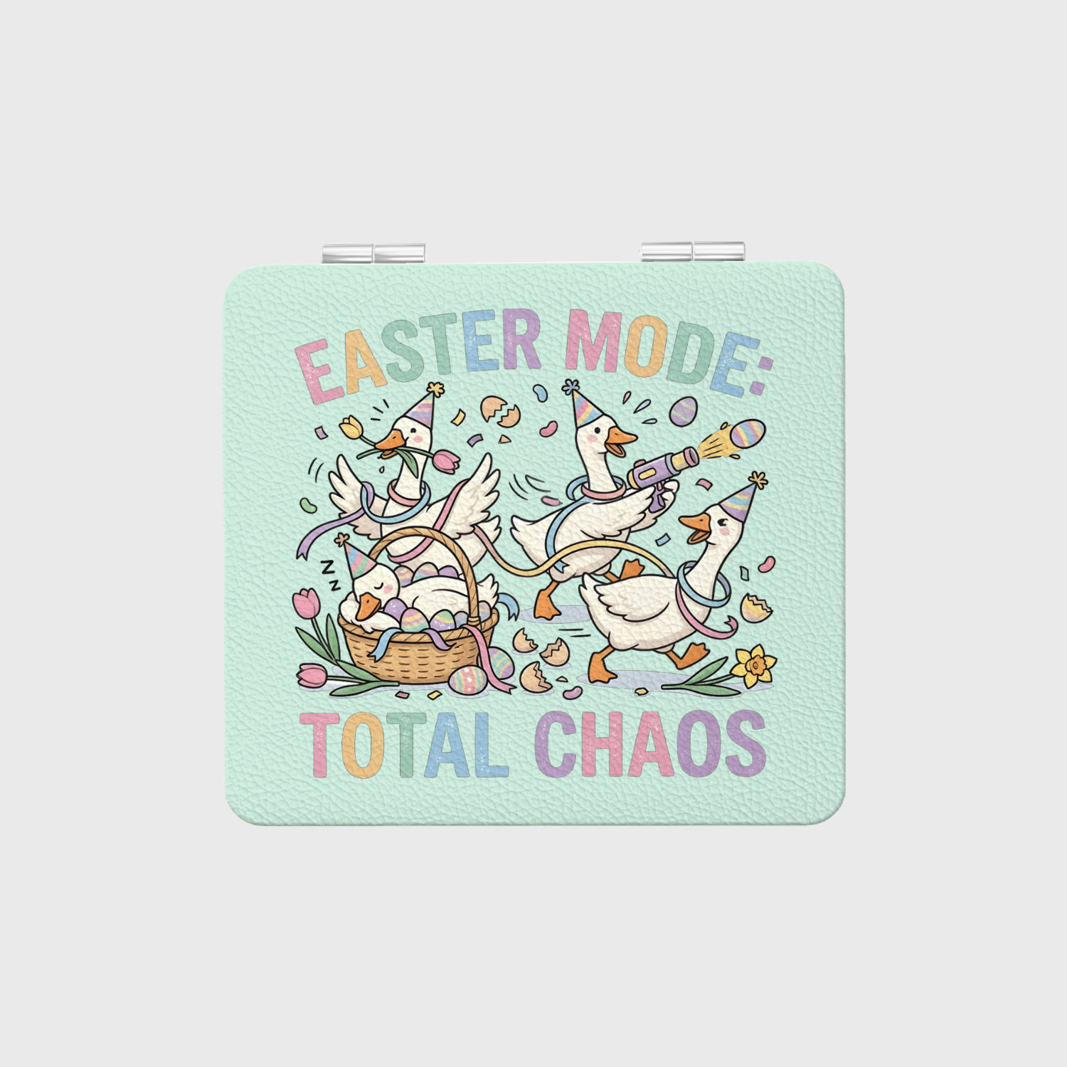 Funny Easter Goose Pocket Mirror for Goose Lovers Gift