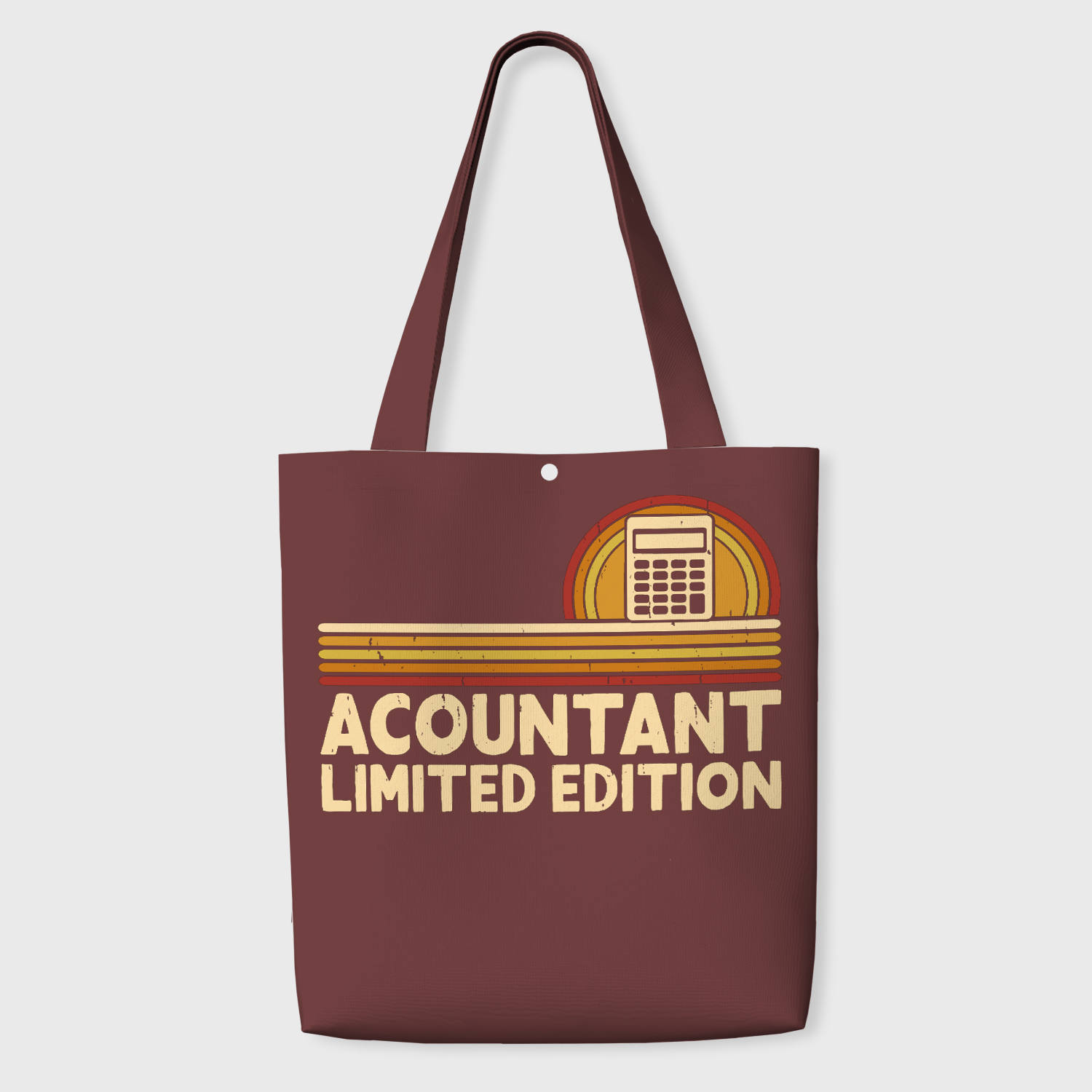 Retro Accountant Tote Bag for Accountants Gift