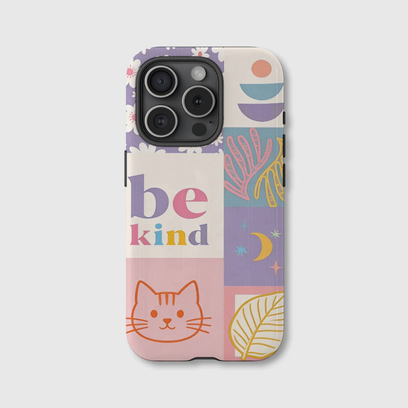 Be Kind Magnetic Phone Case - Gift for Cat & Aesthetic Lovers