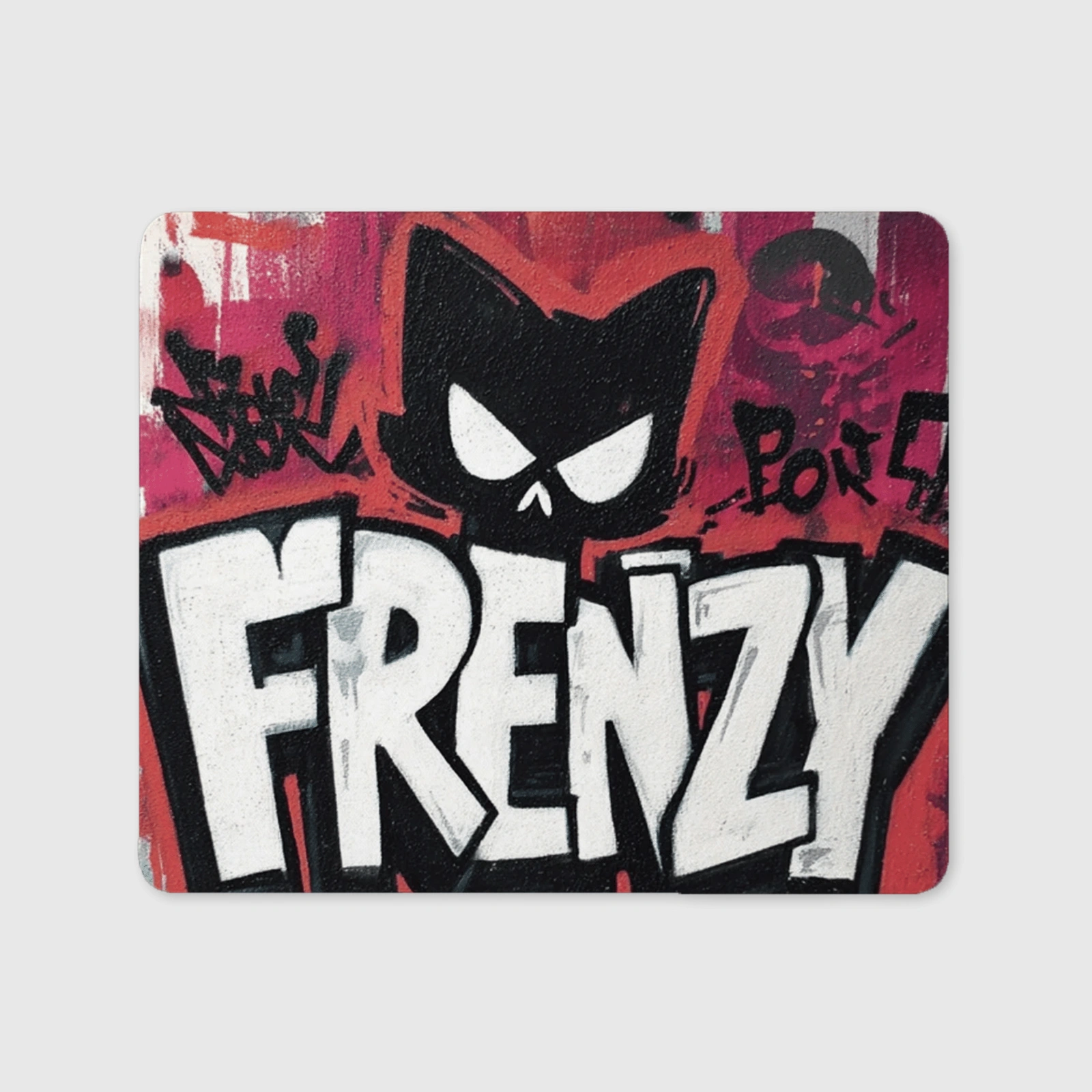 Personalized Frenzy Graffiti Cat Mouse Pad