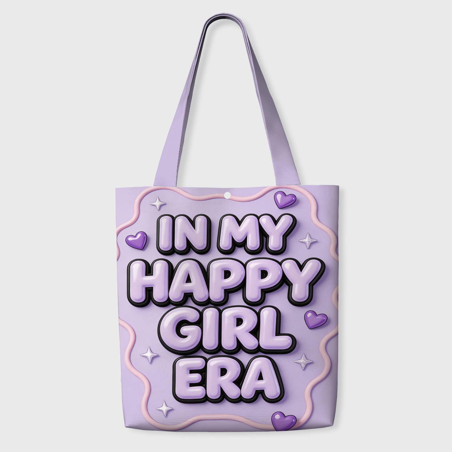 3D Happy Girl Era Tote Bag for Girls Birthday Daily Use