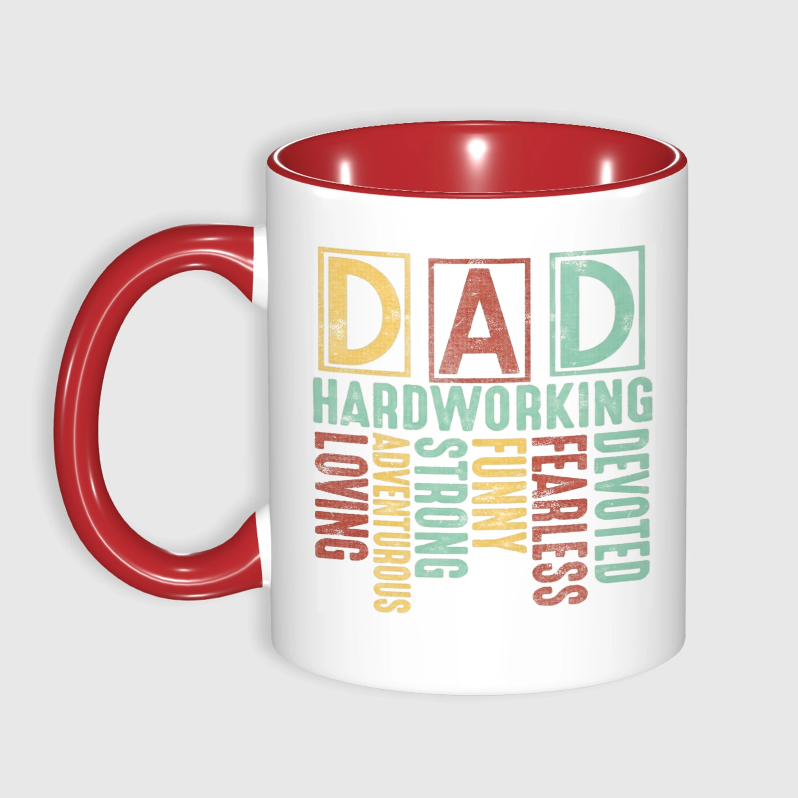 Retro DAD Quote Ceramic Coffee Mug for Dad Father's Day Gift