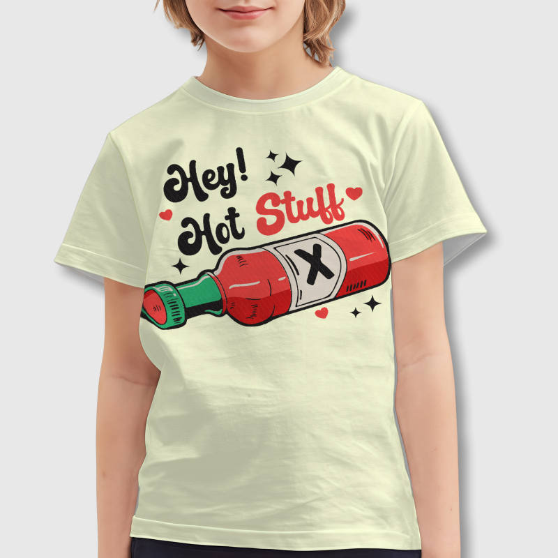 Funny Hot Sauce Kids T-Shirt for Valentine's Day Gift
