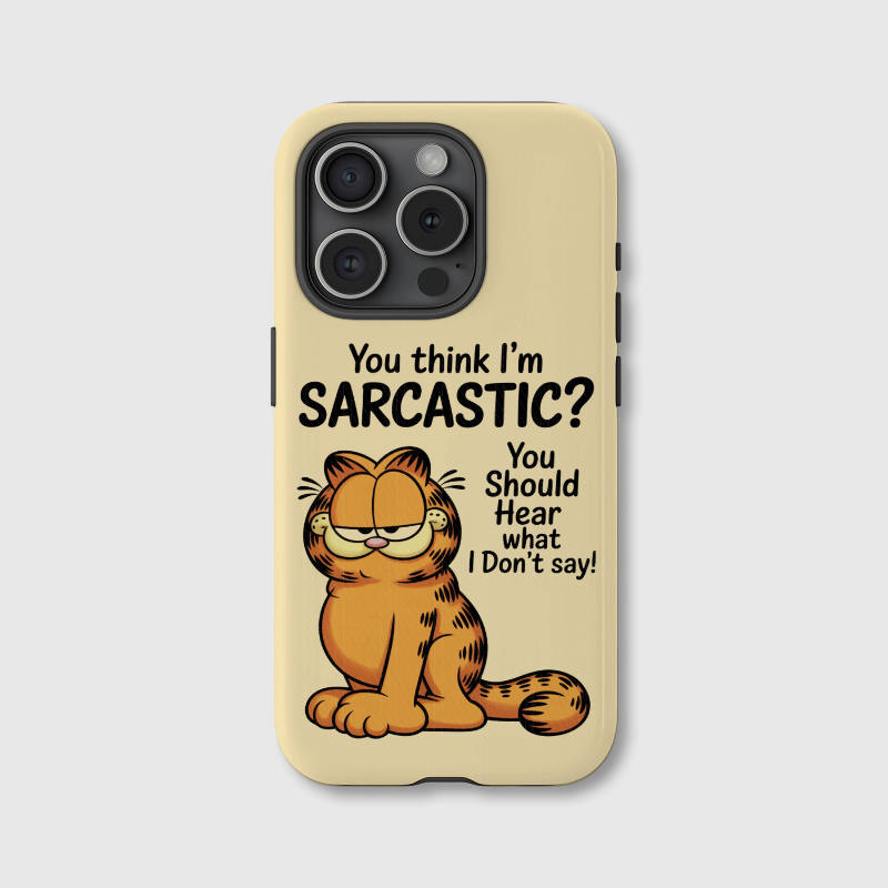 Sarcastic Garfield Phone Case for Cat Lovers Gift