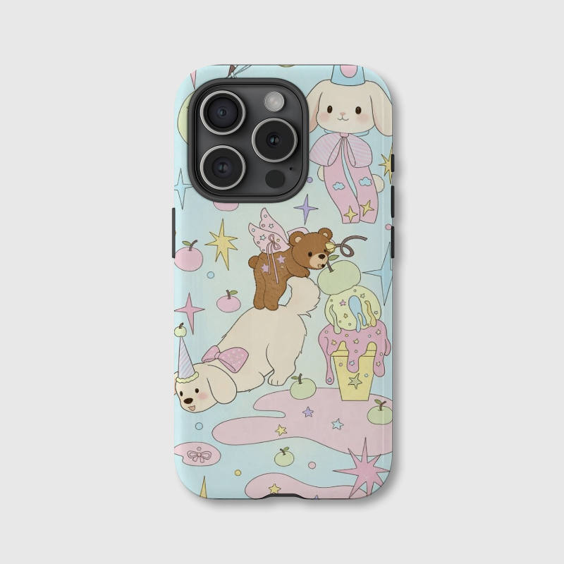 Cute Pastel Kawaii Animal Magnetic Phone Case for Women Teens Birthday Gifting