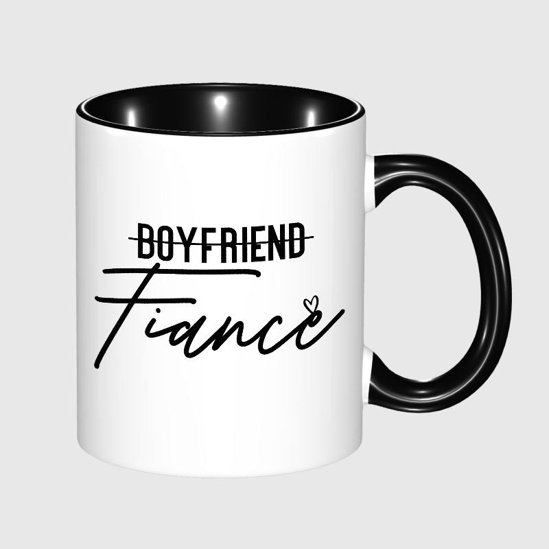 Fiancé Quote Mug for Engaged Men Engagement Gift