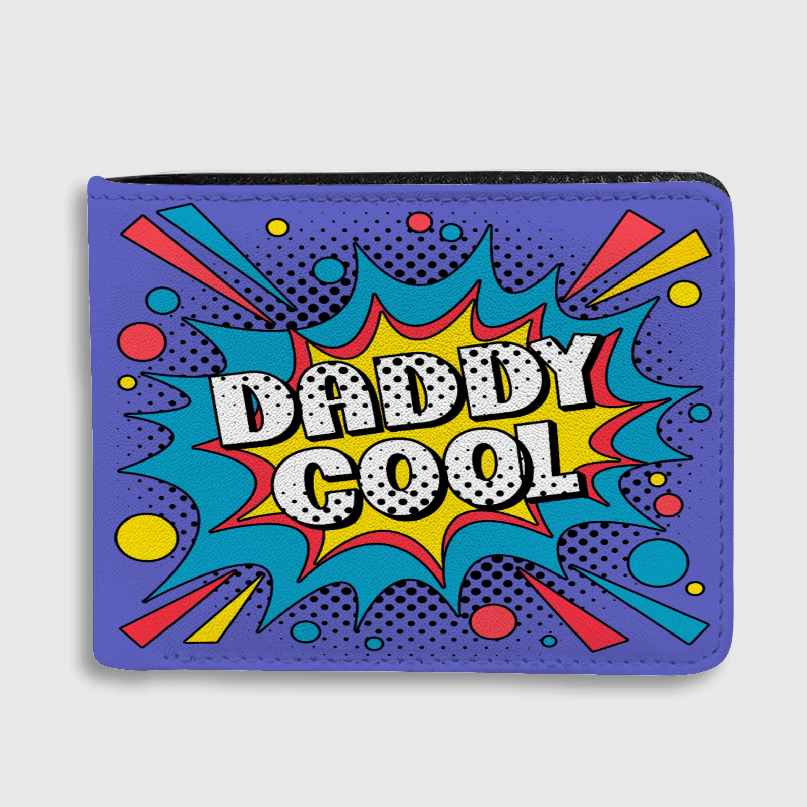 Daddy Cool Pop Art Bifold Wallet for Dad Father's Day Gift