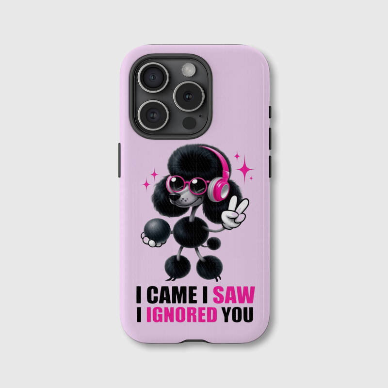 Funny Poodle Magnetic Phone Case for Pet Lovers Gift