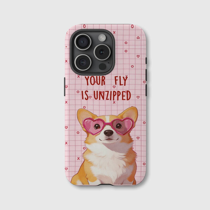 Funny Pink Corgi Magnetic iPhone Case Ideal Valentine Gift for Dog Lovers