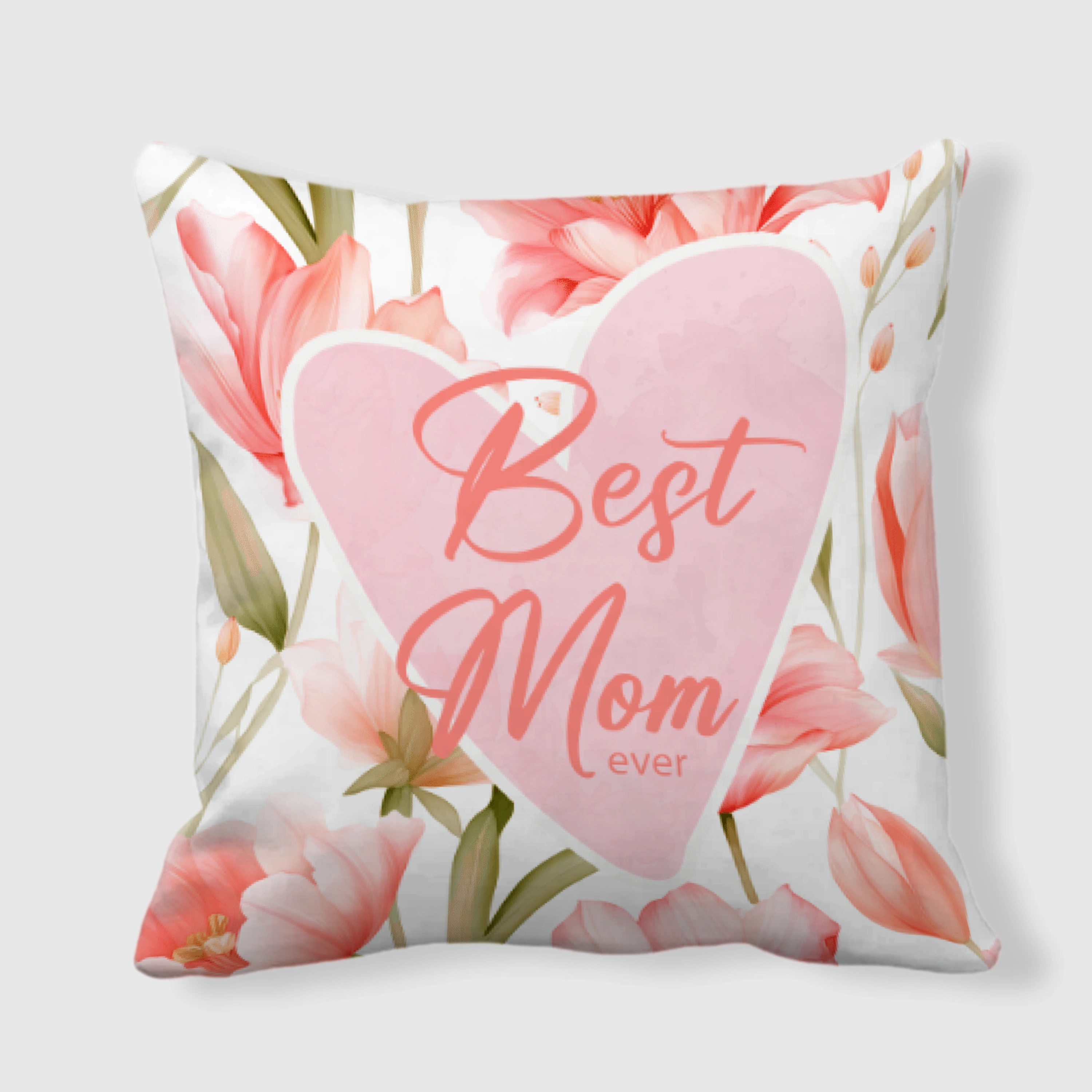 Best Mom Ever Double-Sided Satin Pillow | Mother's Day Gift