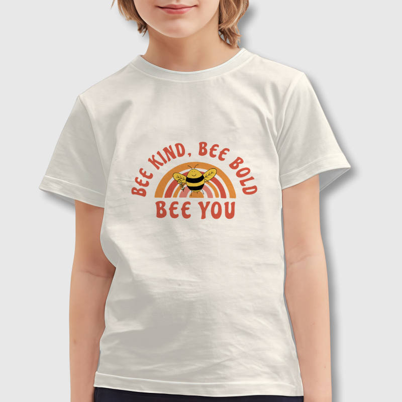 Cute Bee Quote Kids T-Shirt for Boys Girls Back to School