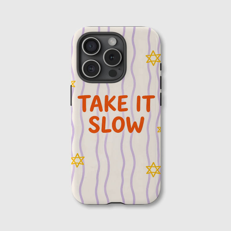 Custom 'Take It Slow' Magnetic Phone Case - Personalized Protective Gift for iPhone