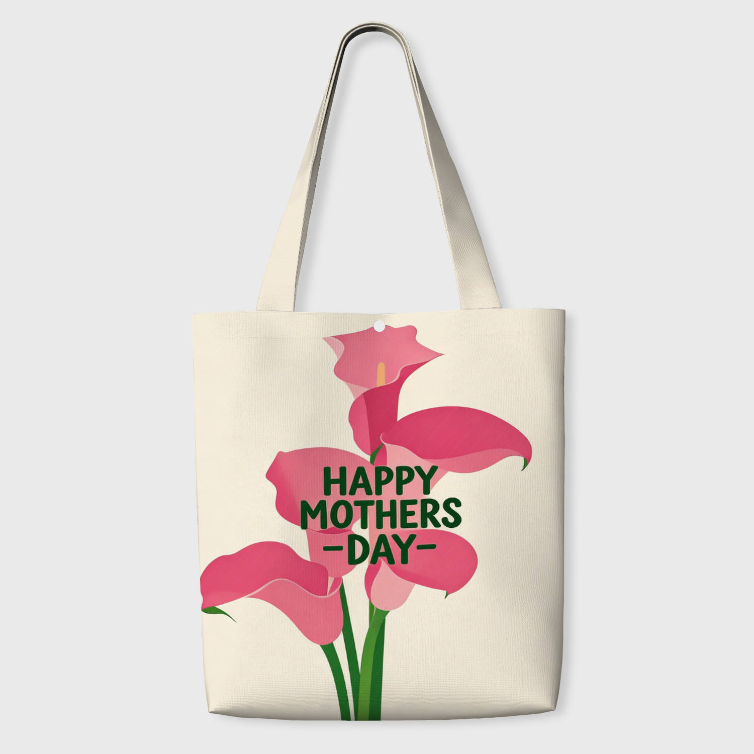 Pink Calla Lily Tote Bag for Mom Mother's Day Gift