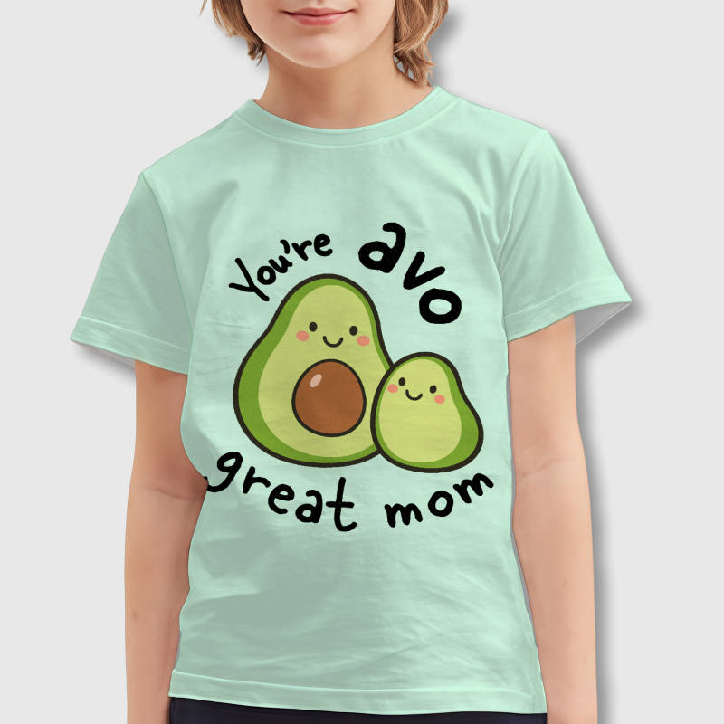 Cute Avocado Pun Kids T-Shirt for Mother's Day Gift