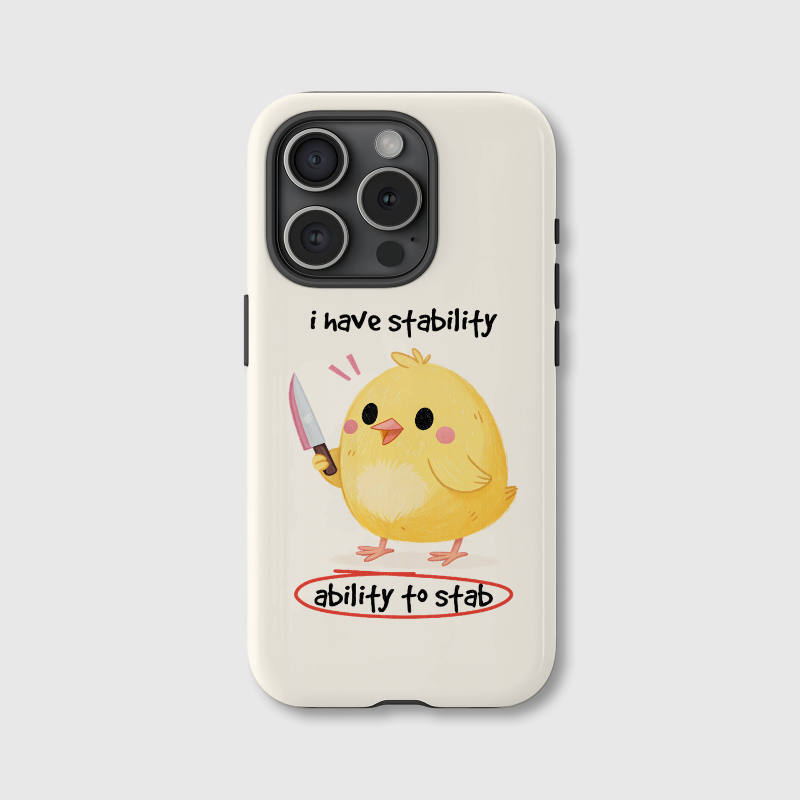 Funny Chick Pun Protective Phone Case for Friend Gift