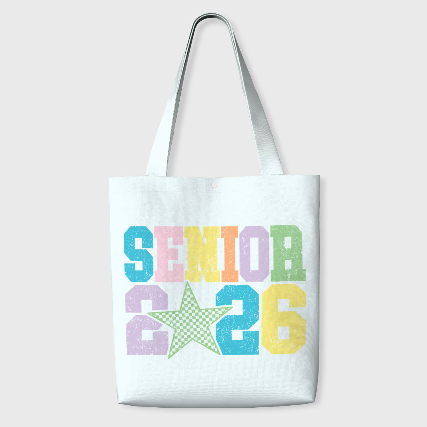 Pastel Senior 2026 Tote Bag for Class of 2026 Graduation