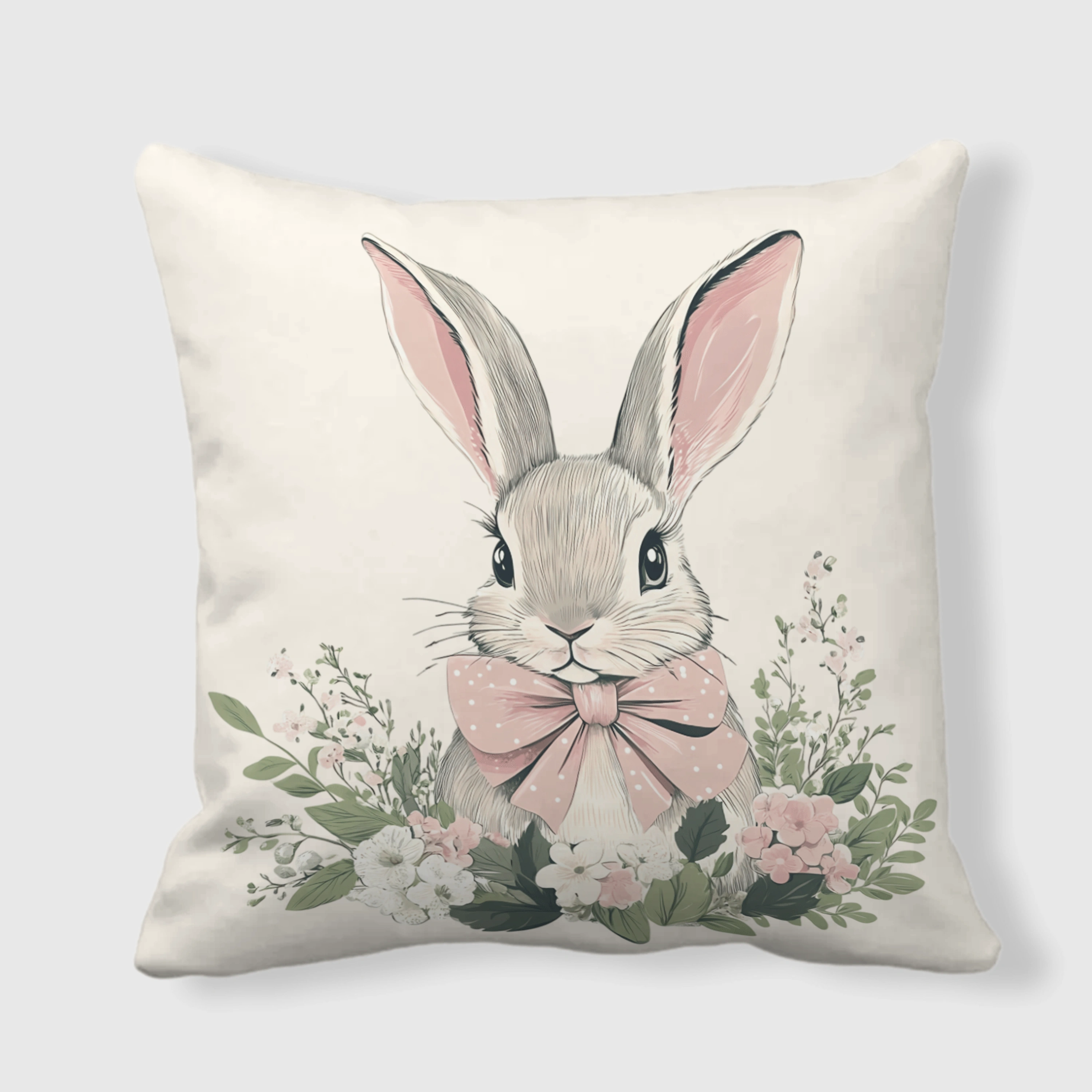 Luxury Solid White Double-Sided Square Throw Pillow Multiple Sizes for Home Decor