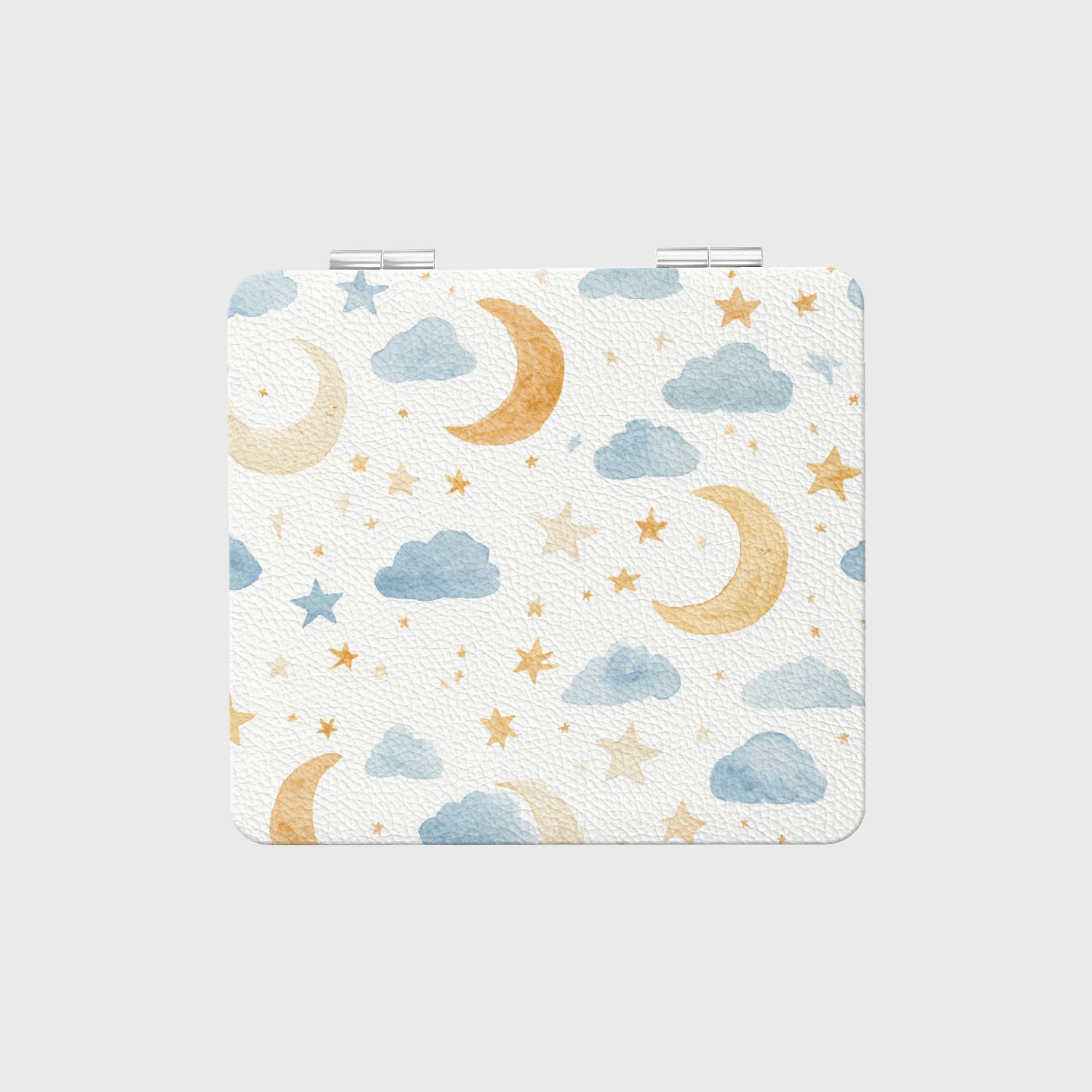 Cute Star Moon Square Pocket Makeup Mirror Perfect for Birthday Bridesmaid Gifts