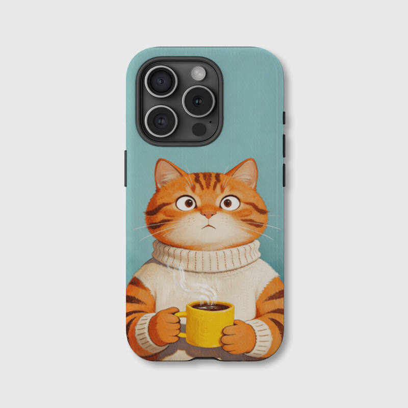 Cute Orange Cat Magnetic Phone Case for Cat Lovers Birthday Holiday Gifts