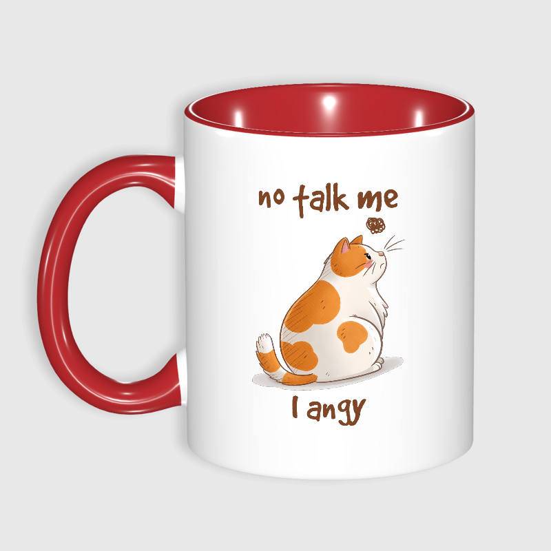 Funny Angry Cat Quote Mug for Cat Lovers Daily Gift
