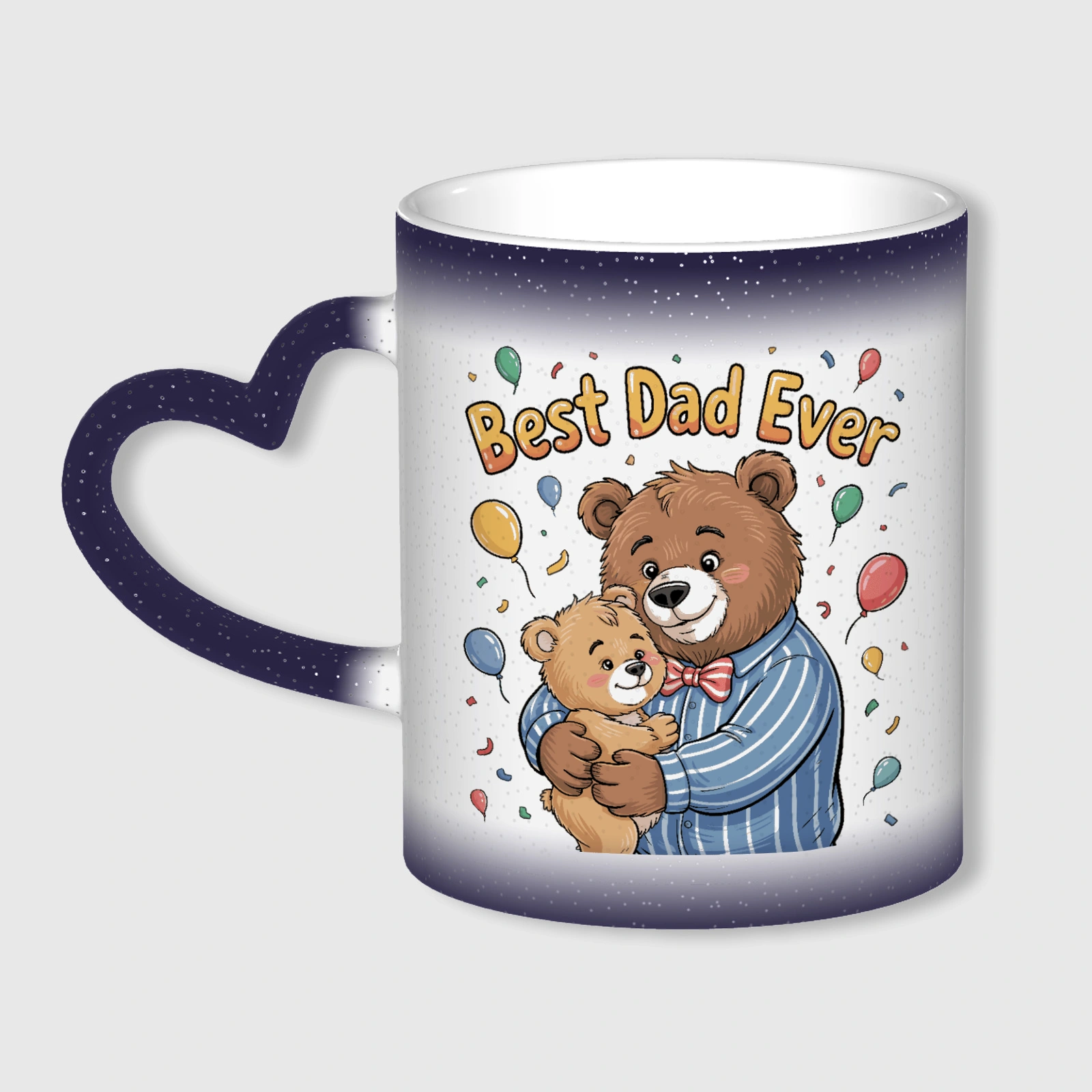 Best Dad Ever Blue Starry Sky Color Changing Mug Ideal Father's Day Gift