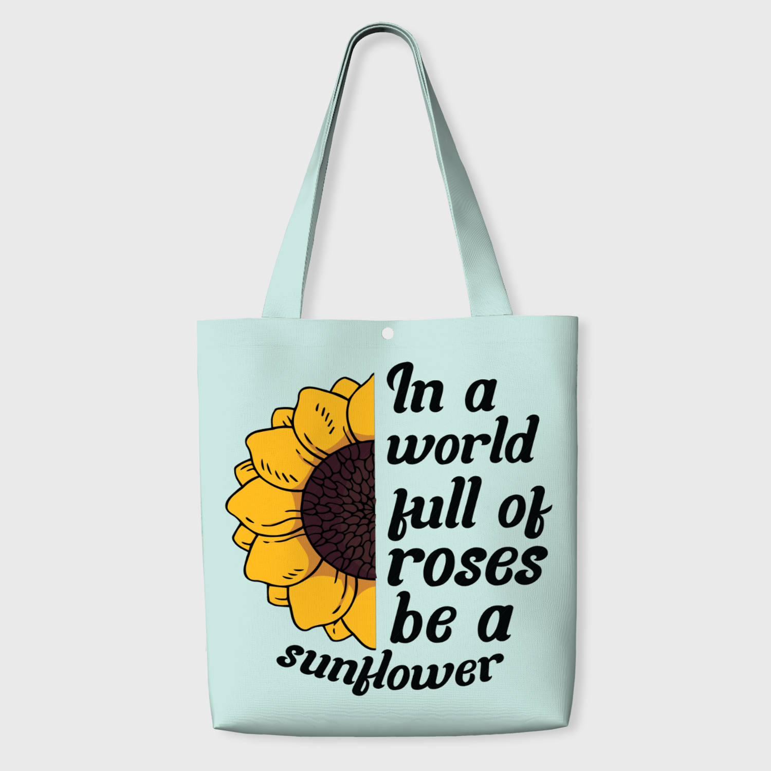 Inspirational Sunflower Tote Bag for Women Daily Use Gift