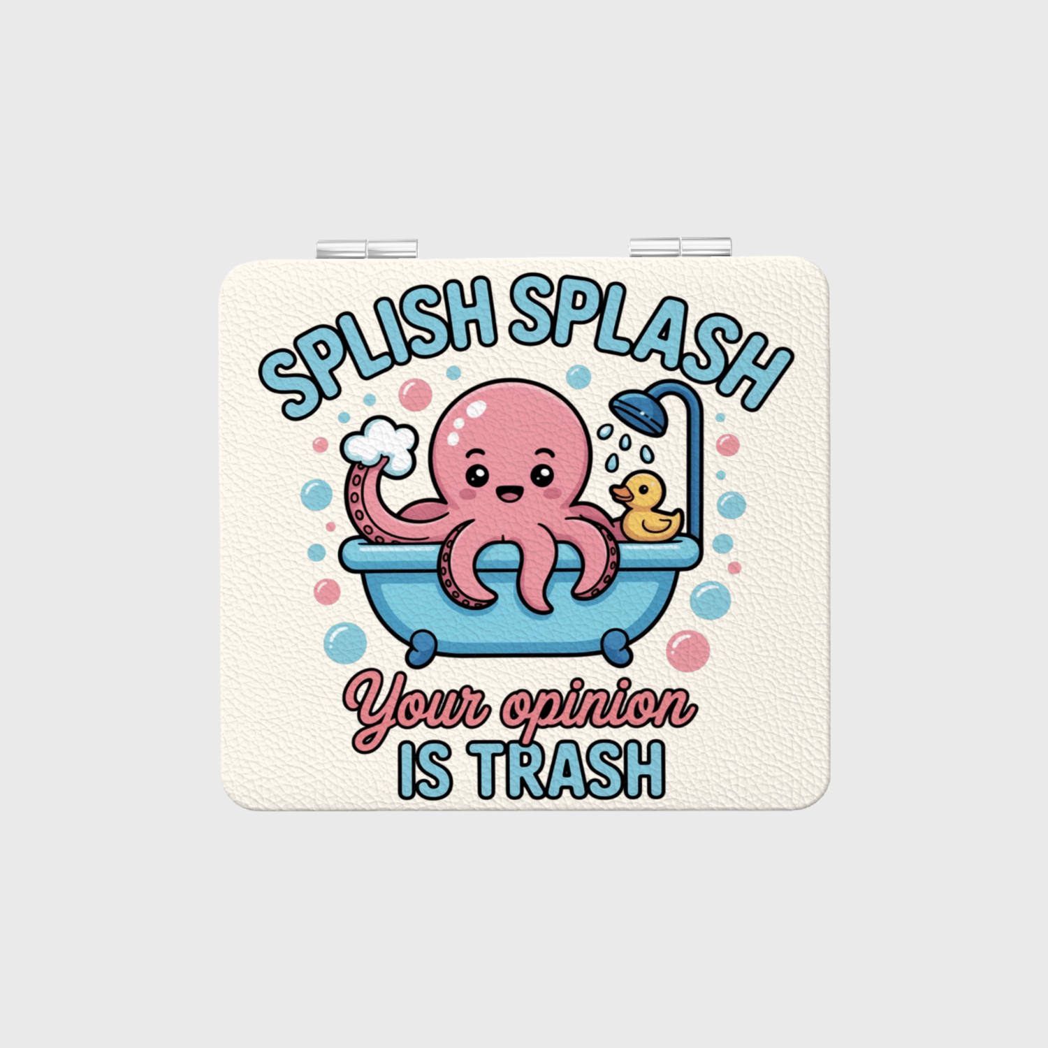 Sassy Octopus Pocket Makeup Mirror for Friend Birthday Gift