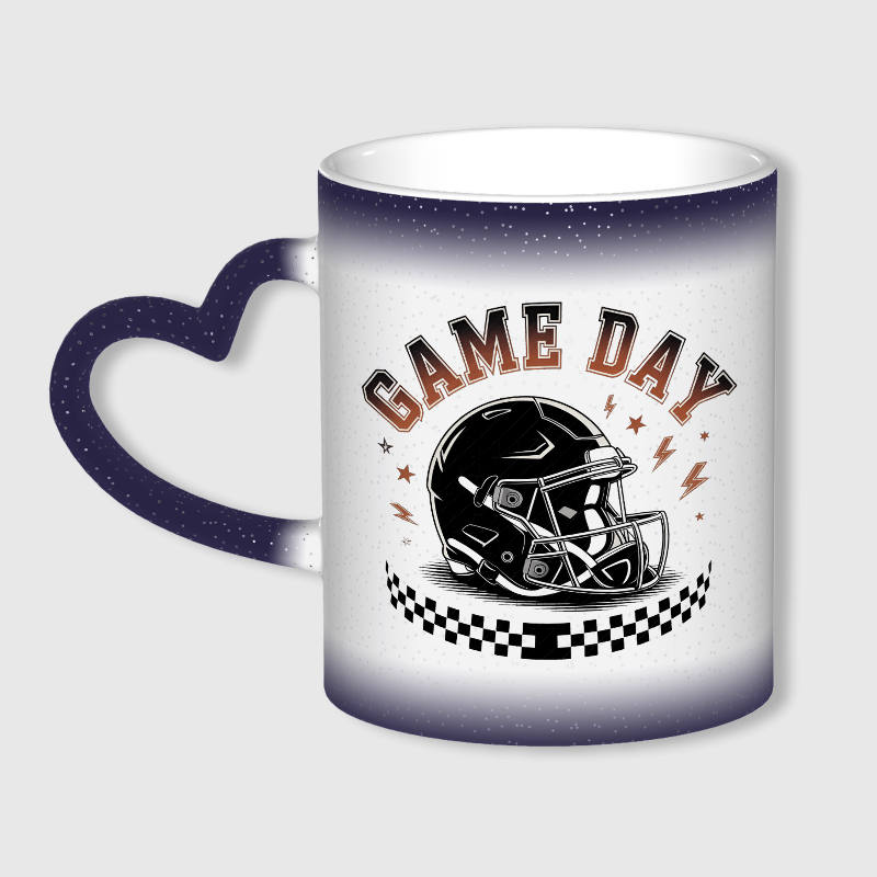 Football Game Day Color Changing Mug for Sports Fans Gameday Gift