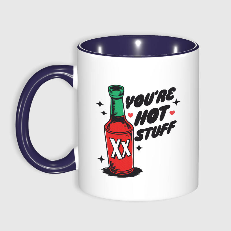 Funny Hot Sauce Quote Mug for Partner Valentine's Day Gift