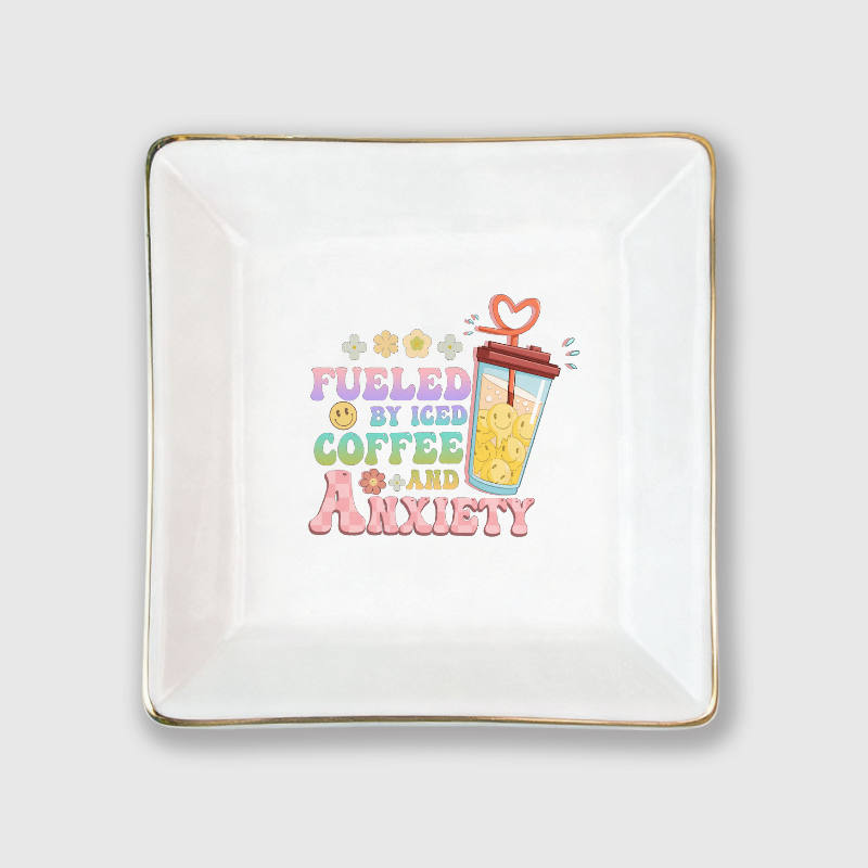 Funny Iced Coffee Trinket Tray Coffee Lover Birthday Gift