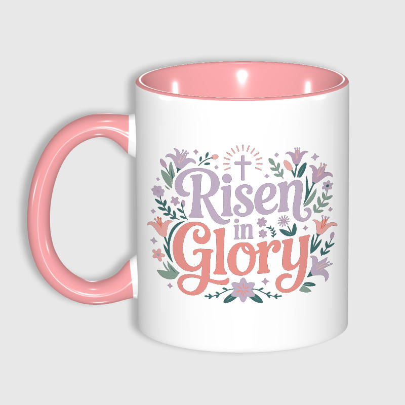 Floral Religious Quote 11oz Mug for Christian Women Easter Gift