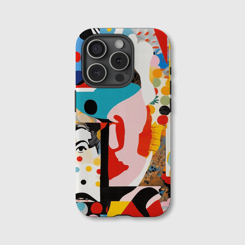 Abstract Pop Art Magnetic Phone Case for Art Lovers Birthday Holiday Gifting
