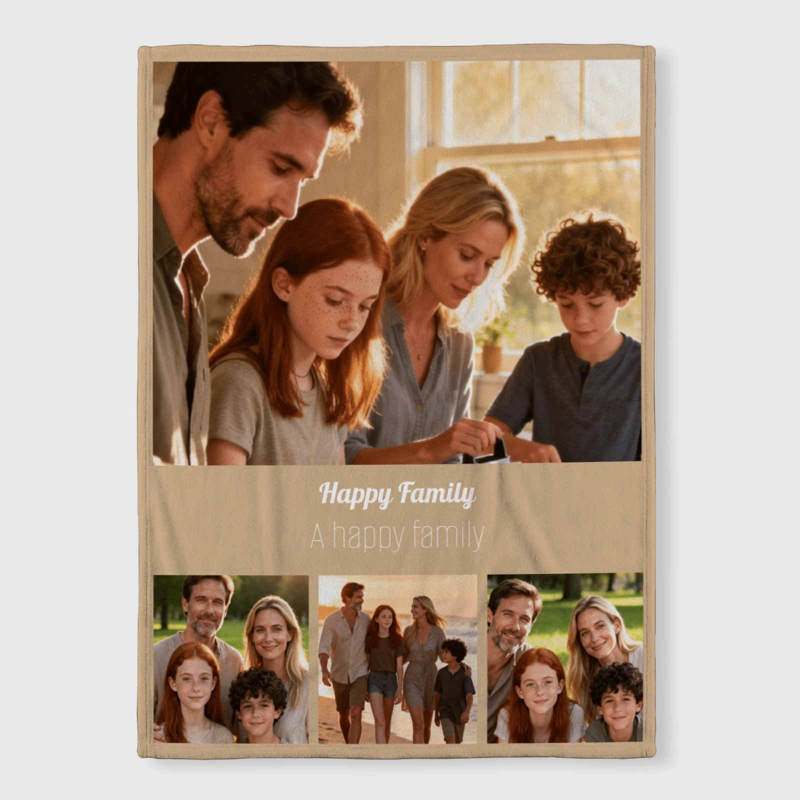 Personalized Family Photo Blanket