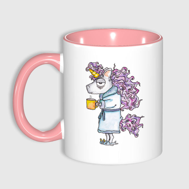 Funny Sleepy Unicorn Ceramic Mug for Unicorn Lovers Daily Use