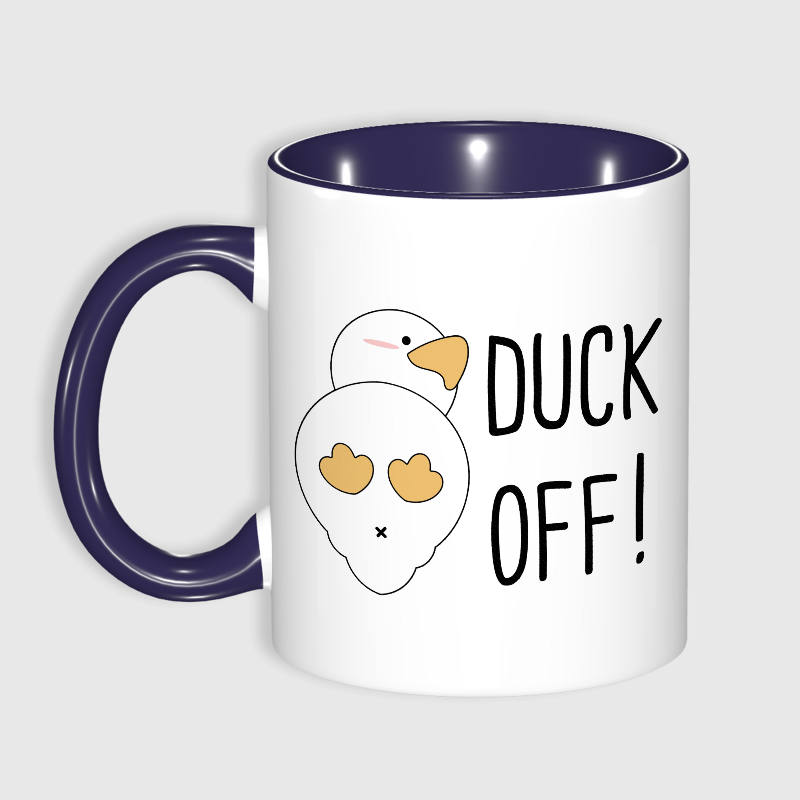 Funny Duck Off Pun 11oz Mug for Duck Lovers Gift