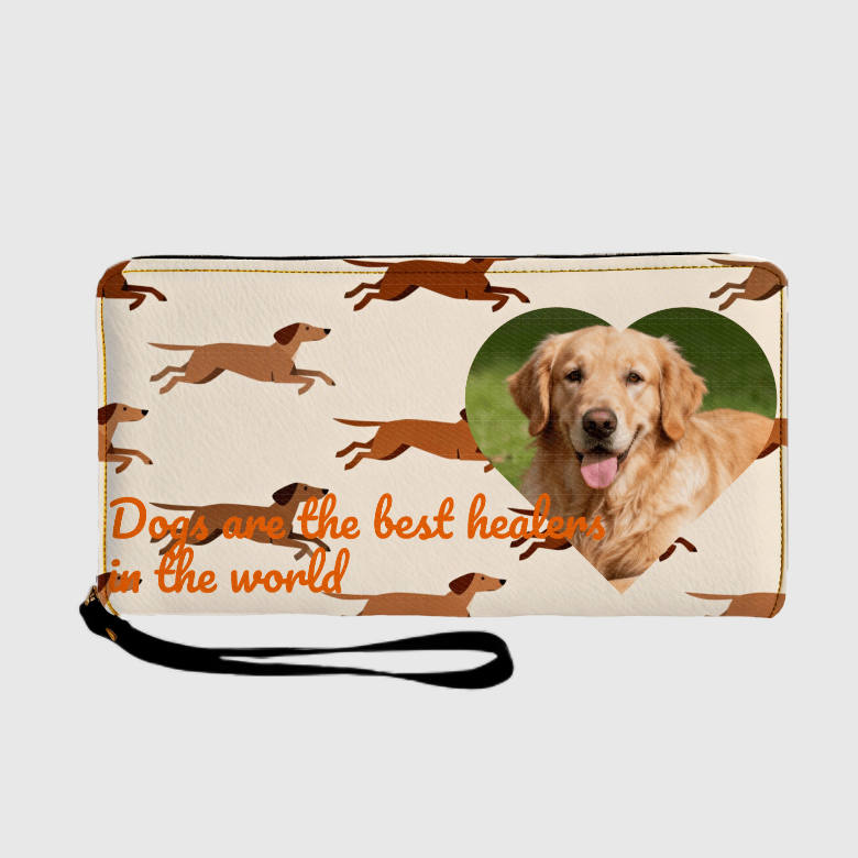 Published product example from Dog-Print Minimalist Wallet for Pet Lovers