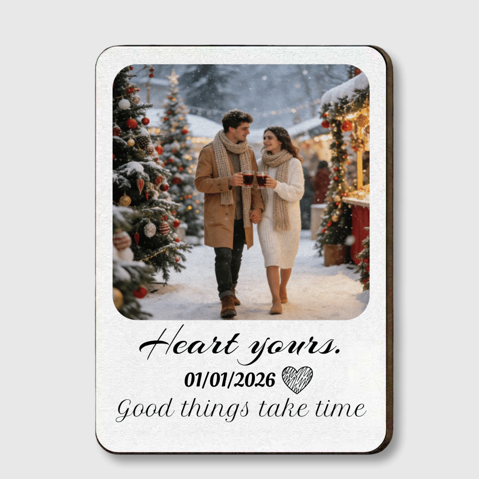 Custom Photo Car Visor Clip for Couples Anniversary Gift