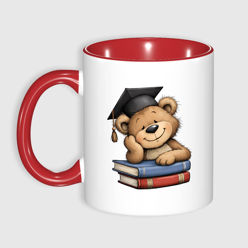 Graduation Teddy Bear Coffee Mug for Grad Student Gift