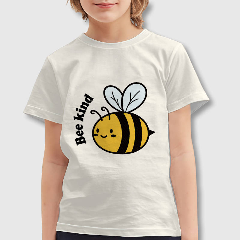 Cute Bee Kind Kids T-Shirt for Boys Girls Back To School
