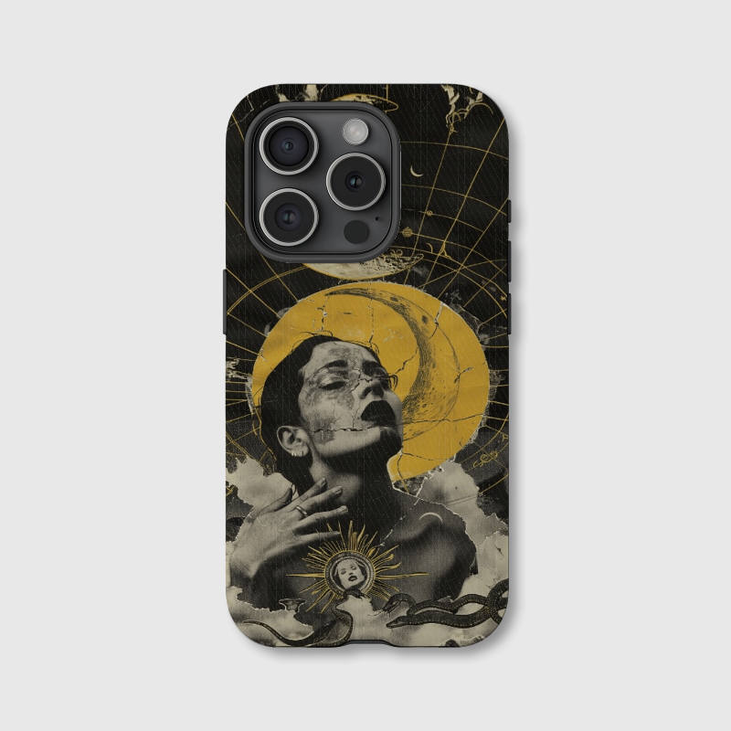 Personalized Celestial Gothic Magnetic Phone Case - Custom Gift for iPhone 15/16/17 Series | MagSafe Compatible