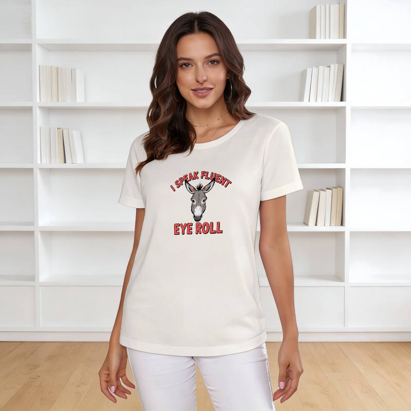 Funny Donkey Sarcastic Women's Tee for Casual Wear