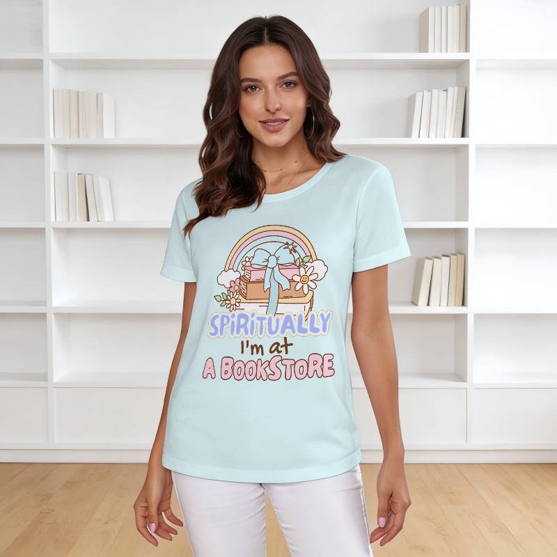 Funny Book Lover Short Sleeve T-Shirt for Readers Birthday Gift