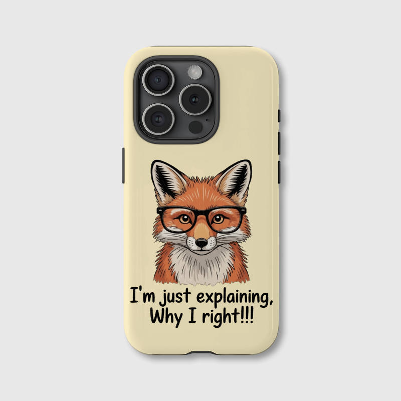 Funny Fox Quote Magnetic Phone Case for Friend Birthday Gift