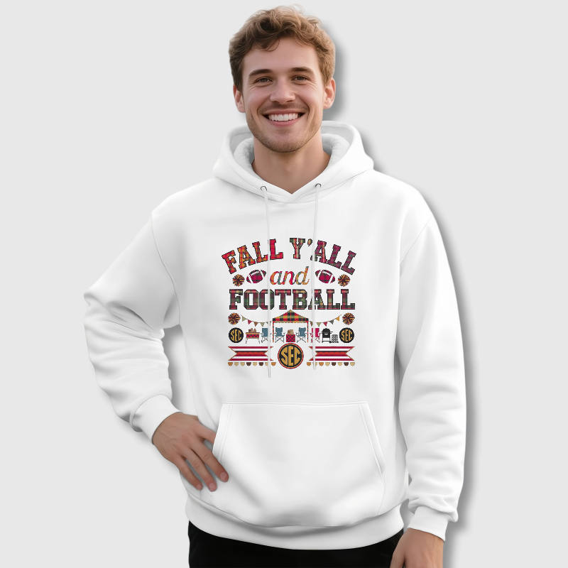 SEC Fall Football Pullover Hoodie for Gameday Fans