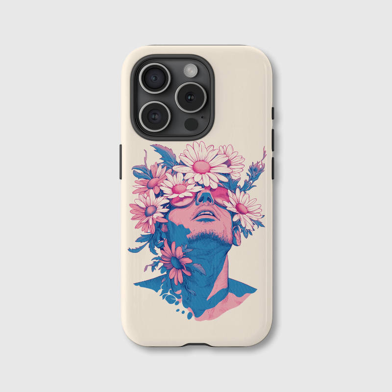 Artistic Floral Portrait Magnetic Phone Case Trendy Gift for Birthday Holidays