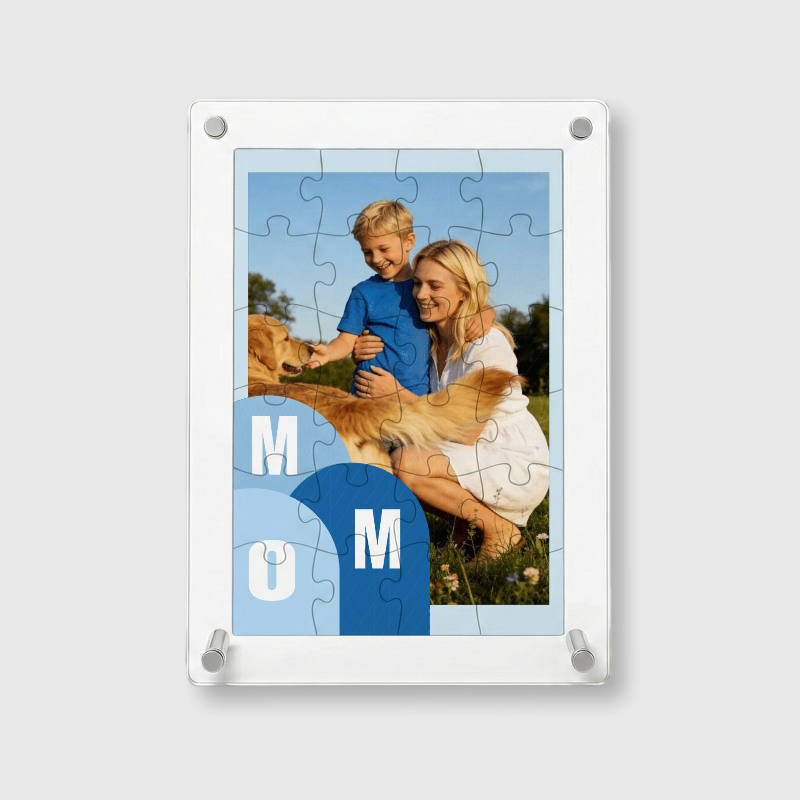 Custom Photo Acrylic Puzzle for Mom Mother's Day Gift