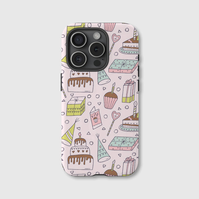 Custom Birthday Party Magnetic Phone Case | Personalized MagSafe Slim Shockproof Cover for iPhone 15/16/17 Series