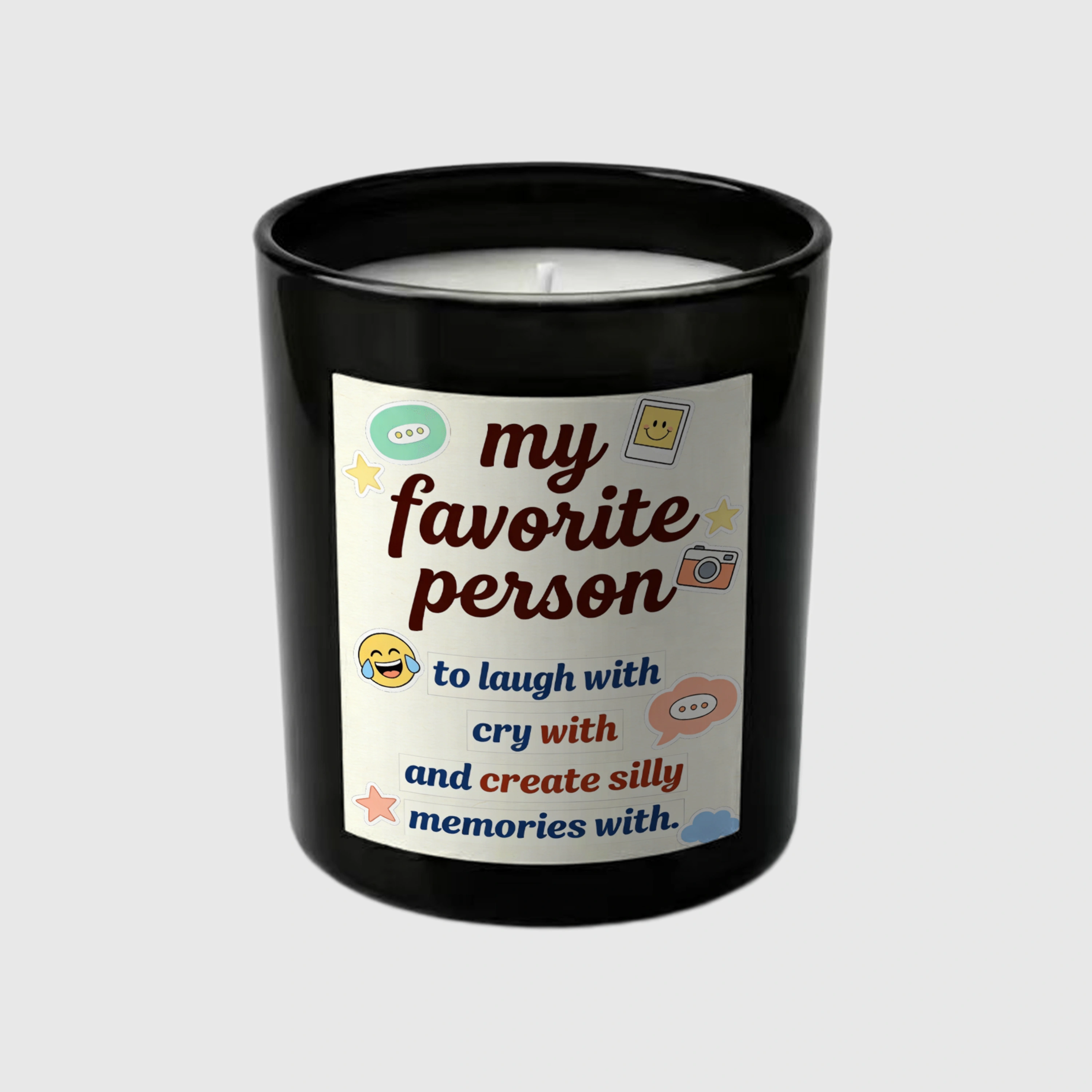 My Favorite Person Quote Hidden Message Candle for Best Friend Gift