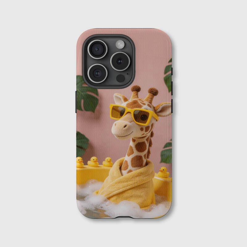 Cute Bathing Giraffe Magnetic Phone Case Ideal for Gifting & Everyday Use