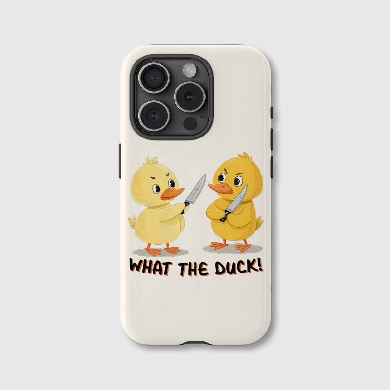 Funny What The Duck Pun Magnetic Phone Case for Duck Lovers Gift